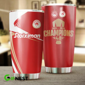 Olympiacos FC 100th Anniversary Tumbler 20oz 30oz Cup