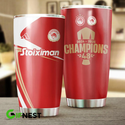 Olympiacos FC 100th Anniversary Tumbler 20oz 30oz Cup