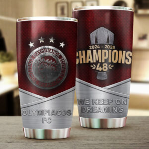Olympiacos FC 100th Anniversary Tumbler 20oz 30oz Cup