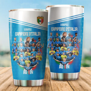 SSC Napoli 24/25 Champions Tumbler 20oz 30oz Cup